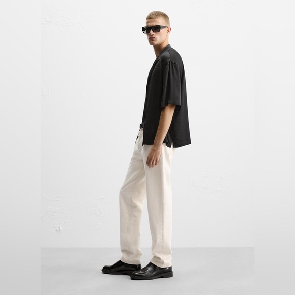 NWT Zara Satin Effect Boxy Fit Shirt - Size XL - Picture 5 of 12